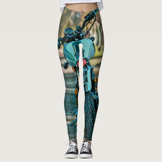 Motorradgeschenke Leggings (Vorderseite)