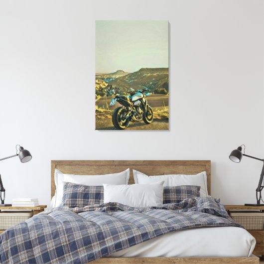 Motorradgeschenke Leinwanddruck (Insitu (Schlafzimmer))