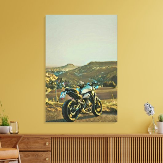 Motorradgeschenke Leinwanddruck (Insitu (Wohnzimmer))