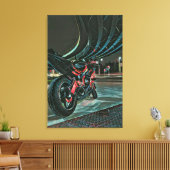 Motorradgeschenke Leinwanddruck (Insitu (Wohnzimmer))