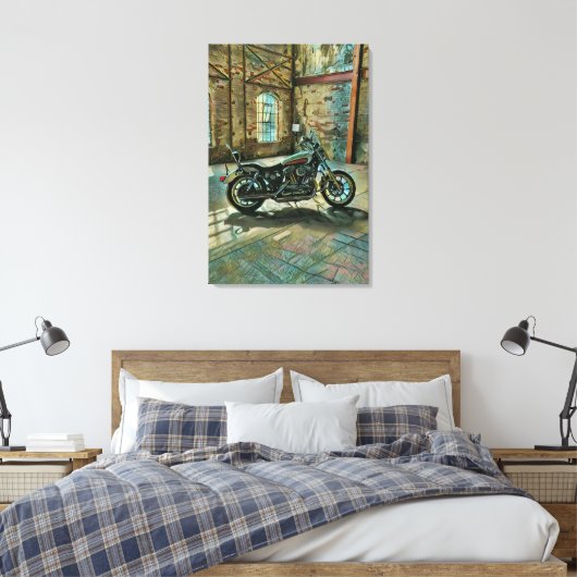 Motorradgeschenke Leinwanddruck (Insitu (Schlafzimmer))