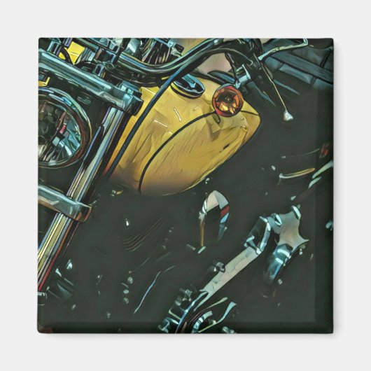 Motorradgeschenke Magnet (Vorne)