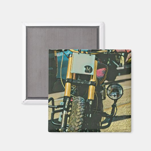 Motorradgeschenke Magnet (Vorderseite/Rückseite)