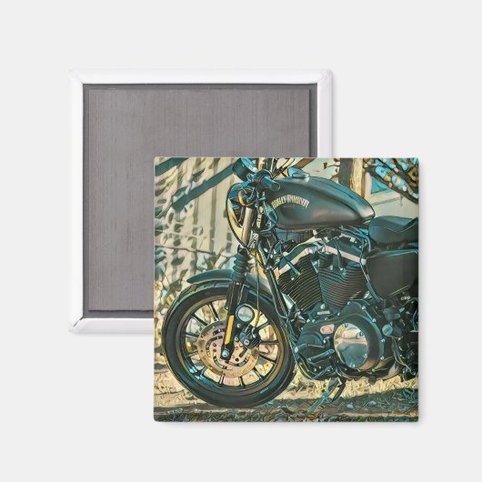Motorradgeschenke Magnet (Vorderseite/Rückseite)