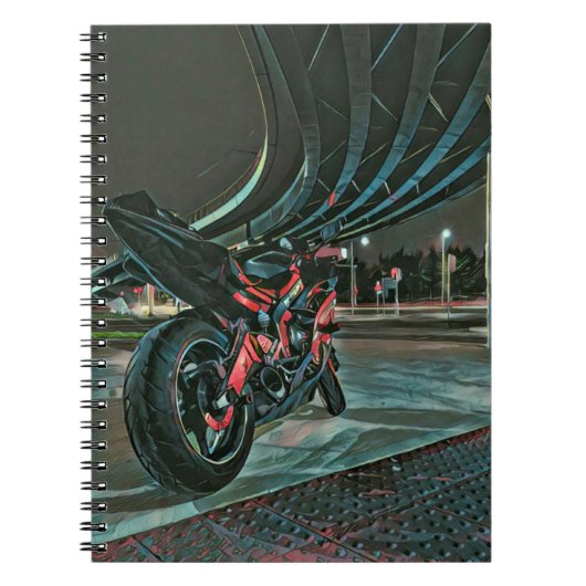 Motorradgeschenke Notizblock (Vorderseite)