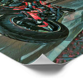 Motorradgeschenke Poster (Ecke)