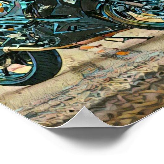 Motorradgeschenke Poster (Ecke)