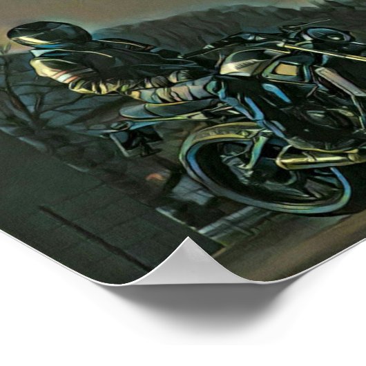 Motorradgeschenke Poster (Ecke)