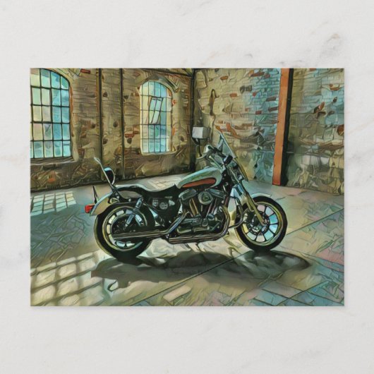 Motorradgeschenke Postkarte (Vorderseite)