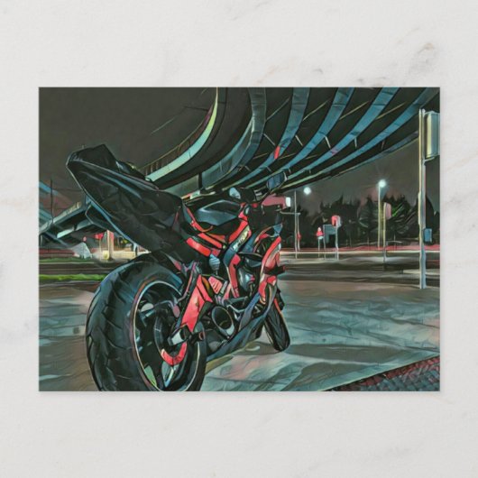 Motorradgeschenke Postkarte (Vorderseite)