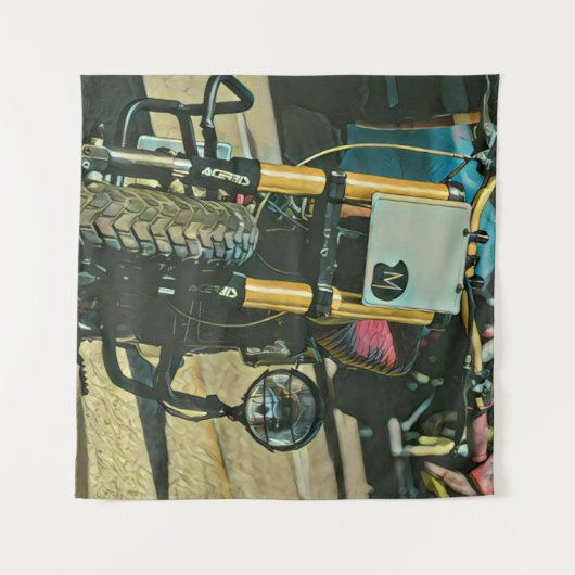 Motorradgeschenke Wandteppich (Vorderseite (Horizontal))