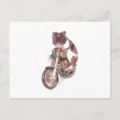 Motorradhamster-Postkarte Postkarte (Vorderseite)
