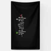 Motorradheartbeat Banner (Vertikal)