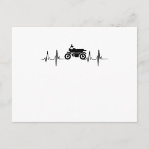Motorradheartbeat Gif Postkarte