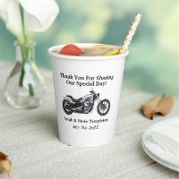 Motorradhochzeit Danke, dass Sie die Liebe der Dat