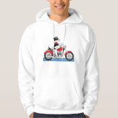 Motorradhund Hoodie (Vorderseite)