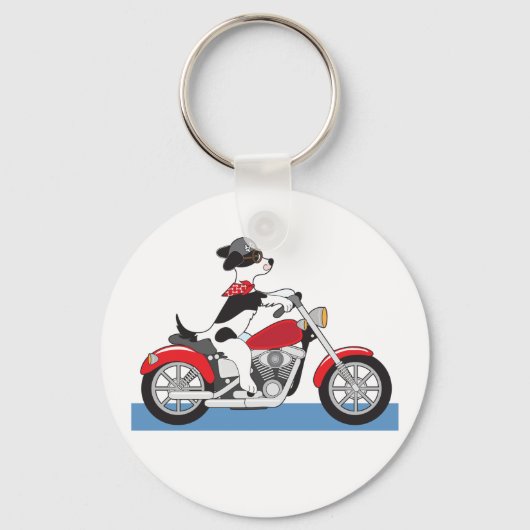 Motorradhund Schlüsselanhänger (Vorderseite)
