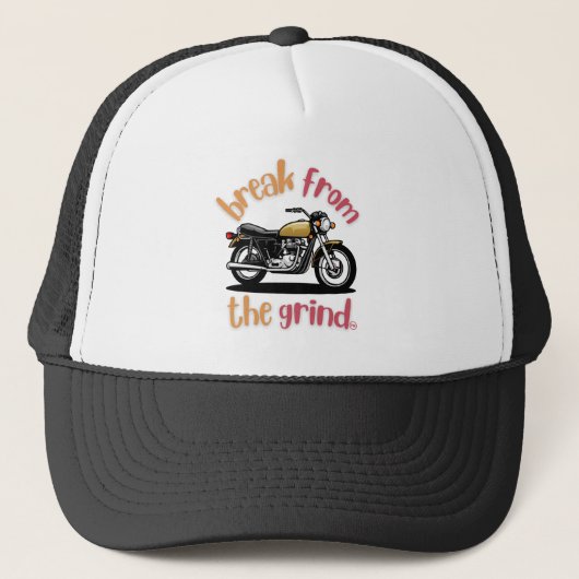 Motorradhut Truckerkappe (Vorderseite)