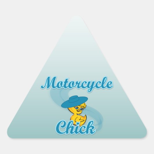 Motorradkick #3 dreieckiger aufkleber (Vorderseite)