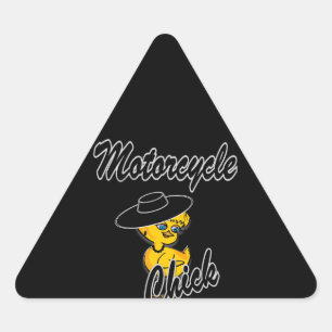 Motorradkick #4 dreieckiger aufkleber