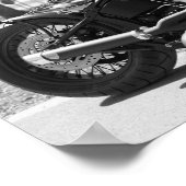 Motorradklassisches Atemberaubendes Poster (Ecke)