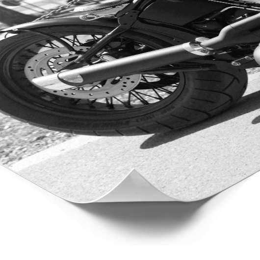Motorradklassisches Atemberaubendes Poster (Ecke)