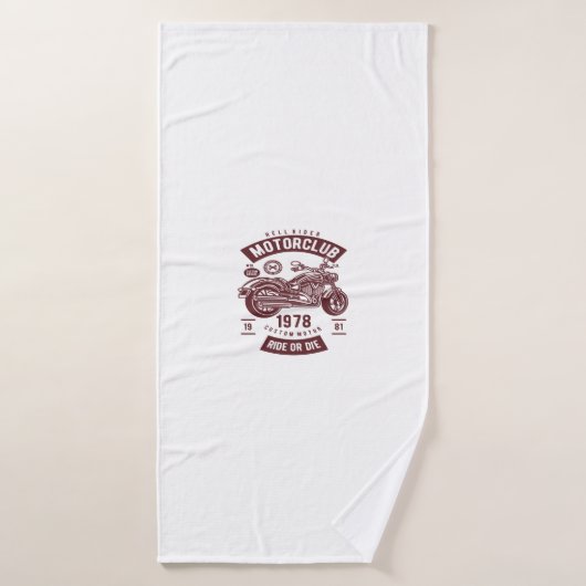 Motorradklub Badehandtuch (Badehandtuch)