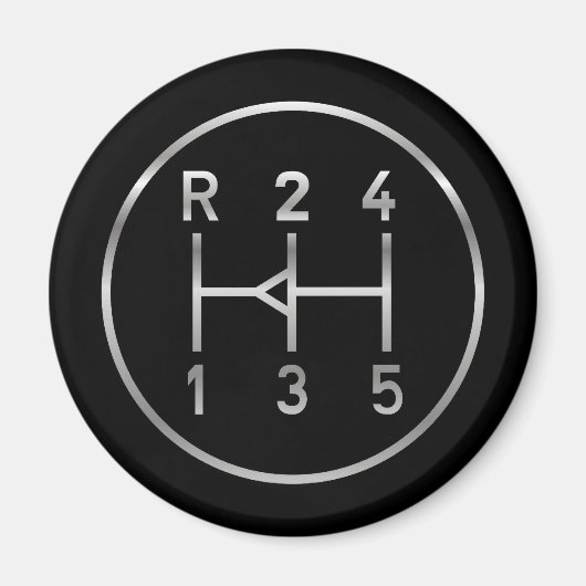 Motorradknopf, Schaltmuster Magnet (Vorne)