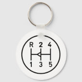 Motorradknopf, Schaltmuster Schlüsselanhänger (Vorderseite)