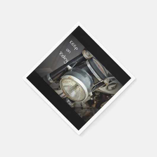 Motorradlampe Serviette (Ecke)