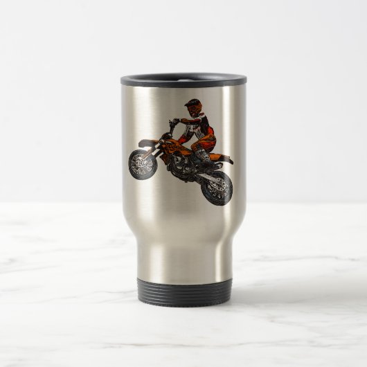 Motorradlaufen Reisebecher (Mittel)
