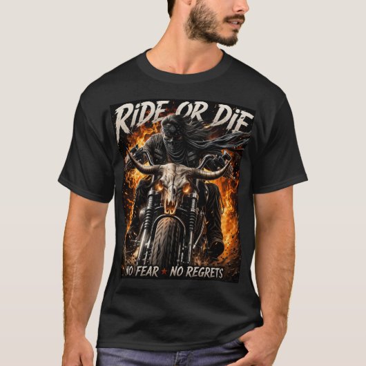 Motorradleben T-Shirt (Vorderseite)