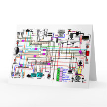 Motorradlenkdiagramm.