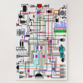 Motorradlenkdiagramm Puzzle (Vertikal)