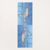 Motorradlenkdiagramm. Yogamatte (Rückseite)