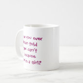 Motorradlerin Kaffeetasse (Vorderseite Links)
