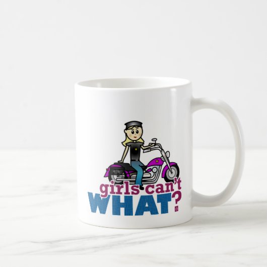 Motorradlerin Kaffeetasse (Rechts)