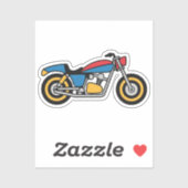 Motorradliebhaber Aufkleber (Blatt)