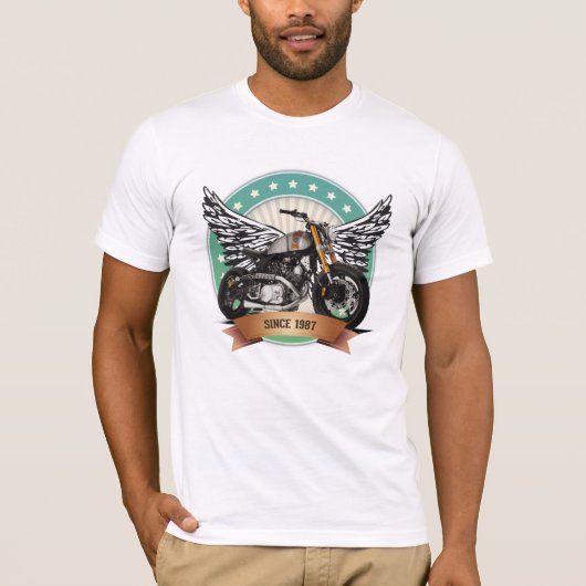 Motorradliebhaber T-Shirt (Vorderseite)
