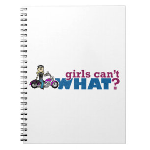 Motorradmädchen Notizblock