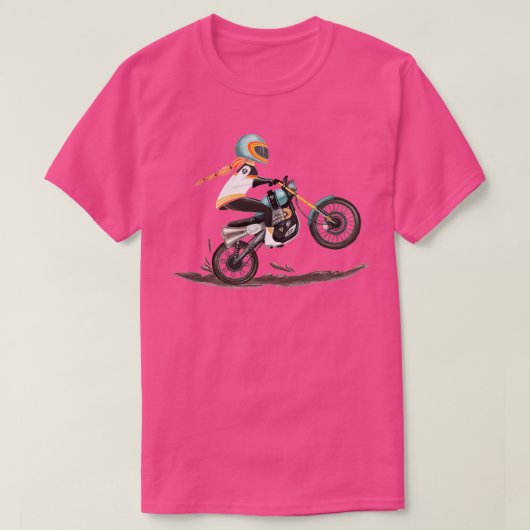 Motorradmädchen T-Shirt (Design vorne)