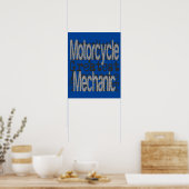 Motorradmechaniker Poster (Küche)