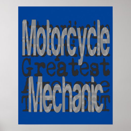 Motorradmechaniker Poster (Vorne)