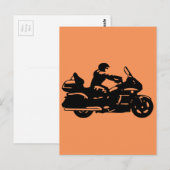 Motorradmoto Postkarte (Vorne/Hinten)