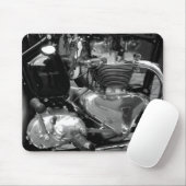 Motorradmotor Mousepad (Mit Mouse)