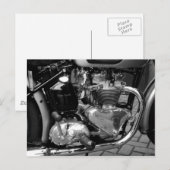 Motorradmotor Postkarte (Vorne/Hinten)