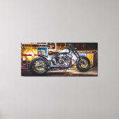 Motorradmuse Harley Davidson in art Scen Leinwanddruck (Vorderseite)