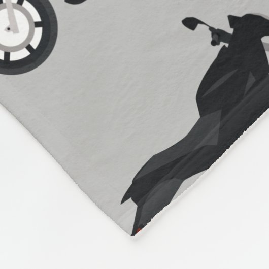 Motorradmuster Fleecedecke (Ecke)