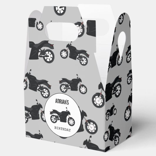 Motorradmuster - Geburtsdatum Geschenkschachtel (Geöffnet)