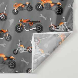 Motorradmuster-Geschenk für Biker Werkzeug Grau Or Wandteppich